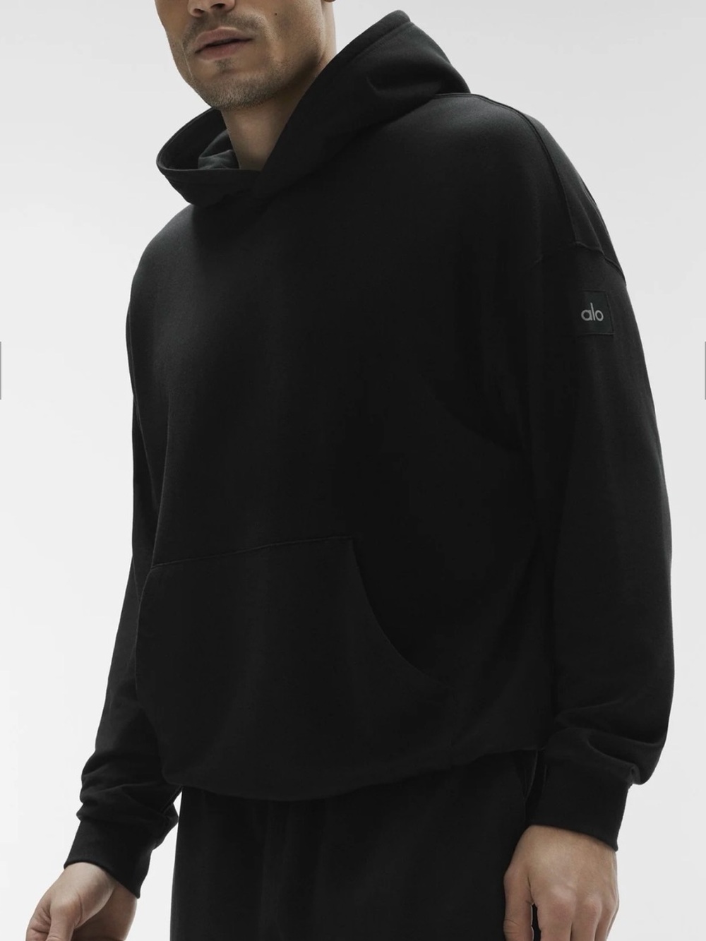 ALO Yoga heavyweight Black Men’s Hooded Pullover Sweatshirt